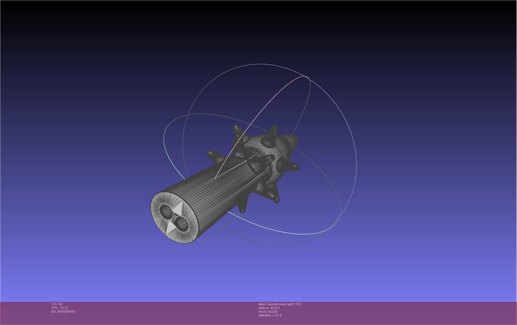 Fate Lancelot Berserker Sword Printable Assembly 3D print model_48