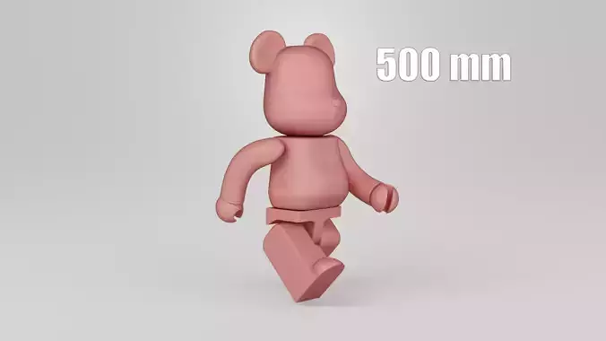 Bearbrick 500mm Move 3D print model