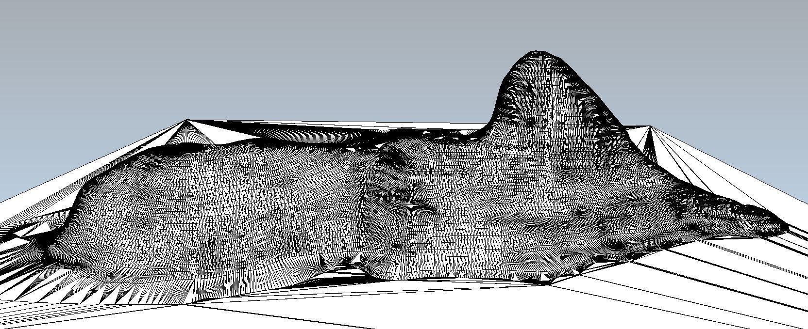 Sugar Loaf Mountain Low-poly 3D model_7