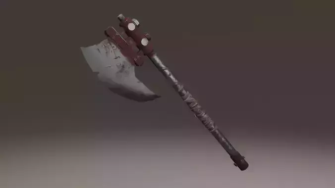 Survivalists axe PBR Low-Poly Game READY -2