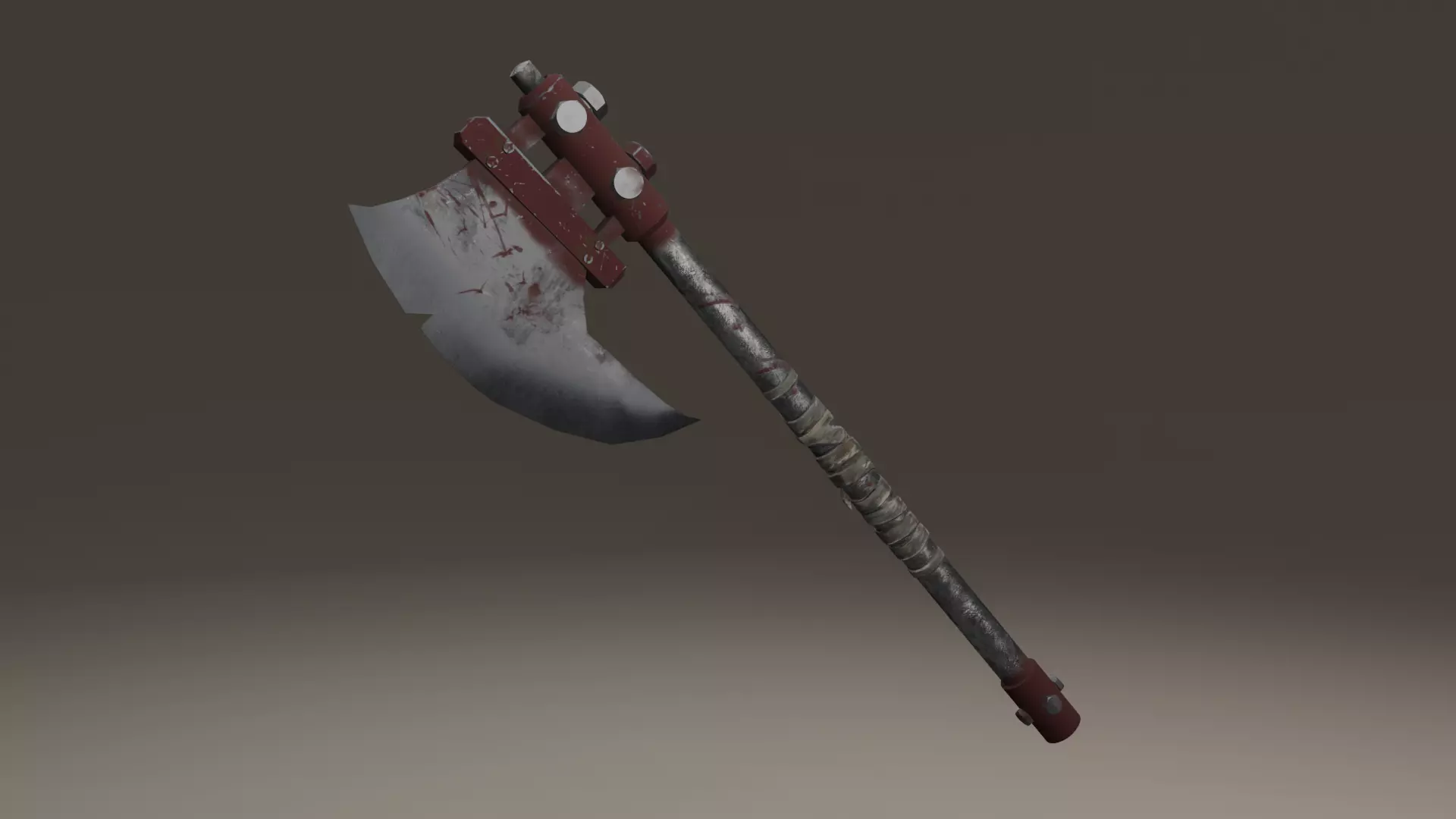 Survivalists axe PBR Low-Poly Game READY -2 Low-poly 3D model_0