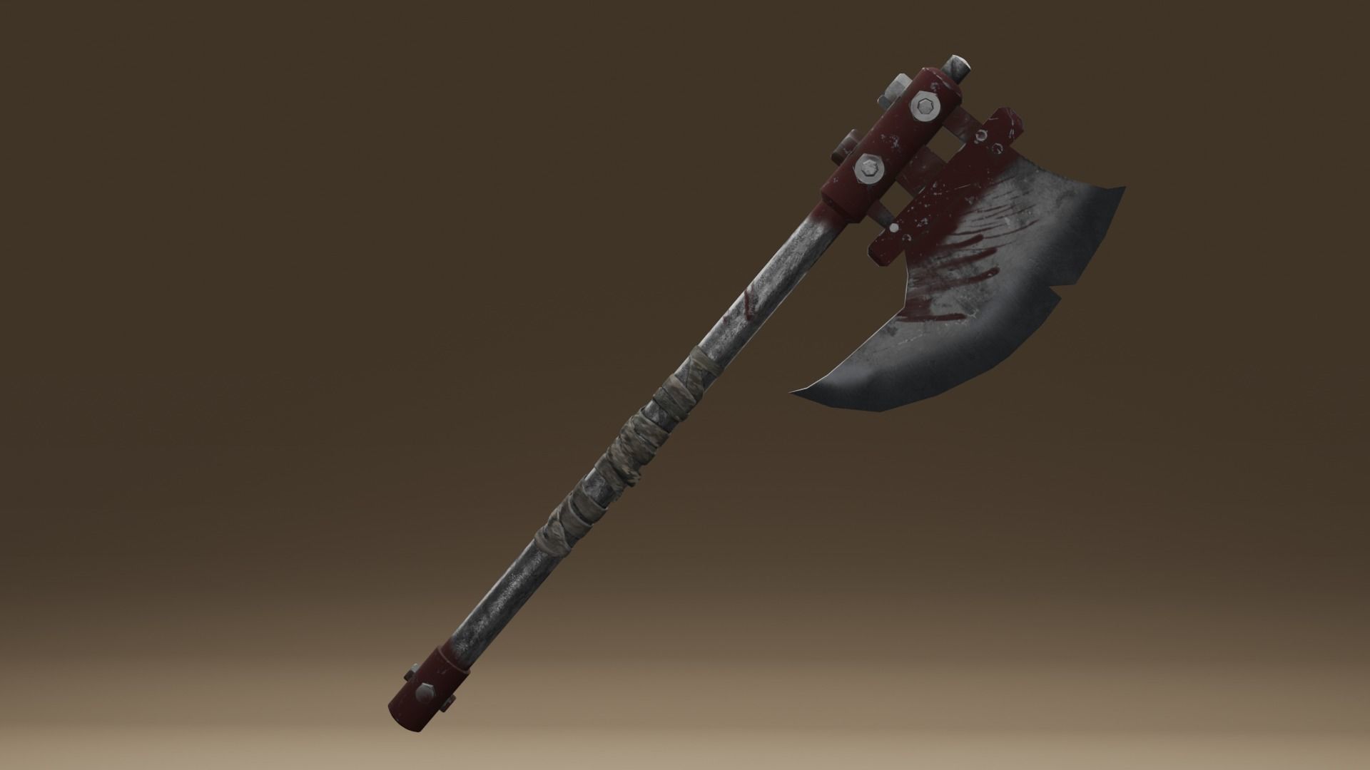 Survivalists axe PBR Low-Poly Game READY -2 Low-poly 3D model_5