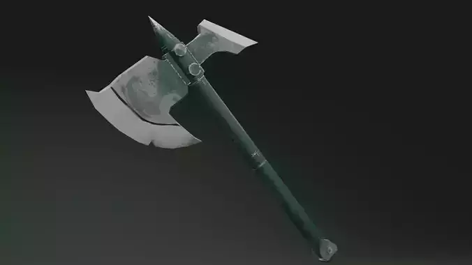 Survivalists axe PBR Low-Poly Game READY -3