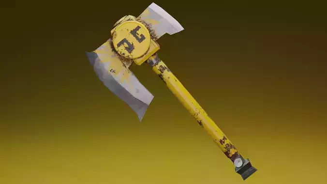 Survivalists axe PBR Low-Poly Game READY -4 sunflower