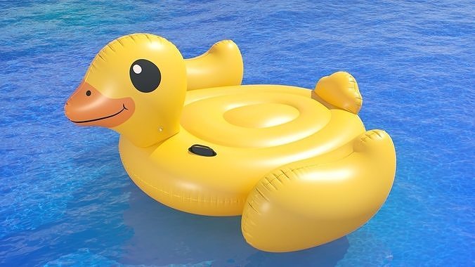 Intex mega yellow duck island 3D model