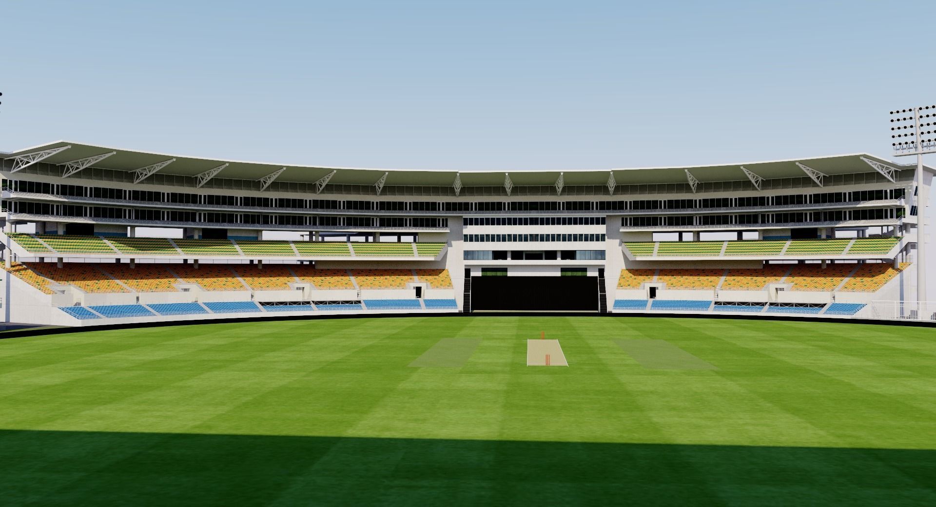 Sabina Park - Kingston Jamaica 3D model_7
