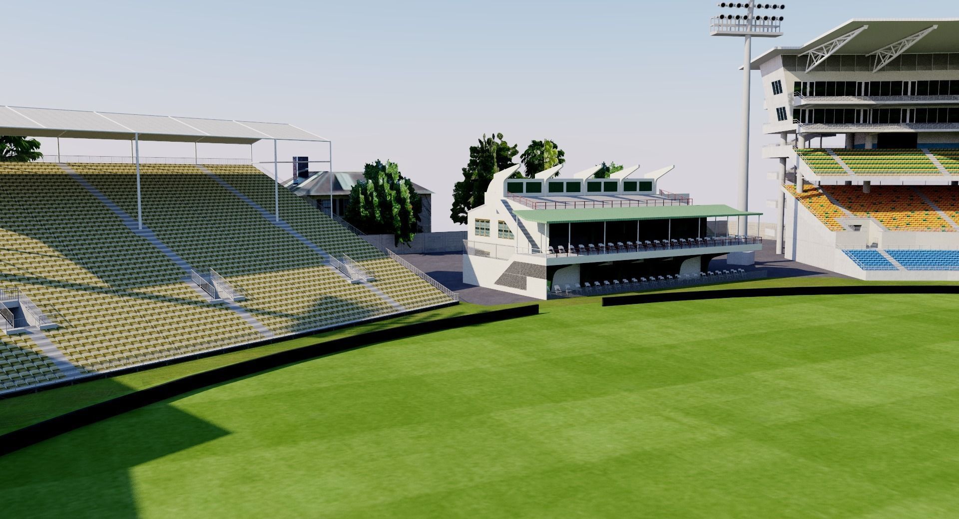 Sabina Park - Kingston Jamaica 3D model_6