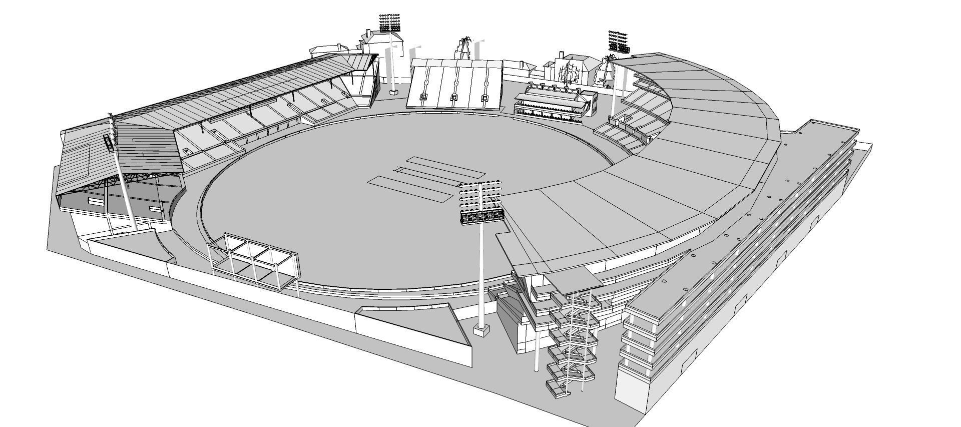 Sabina Park - Kingston Jamaica 3D model_10
