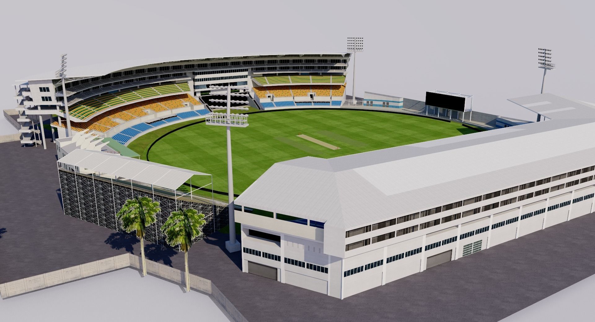 Sabina Park - Kingston Jamaica 3D model_5