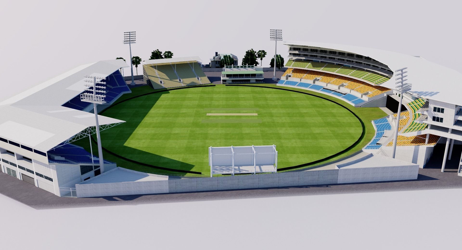 Sabina Park - Kingston Jamaica 3D model_9