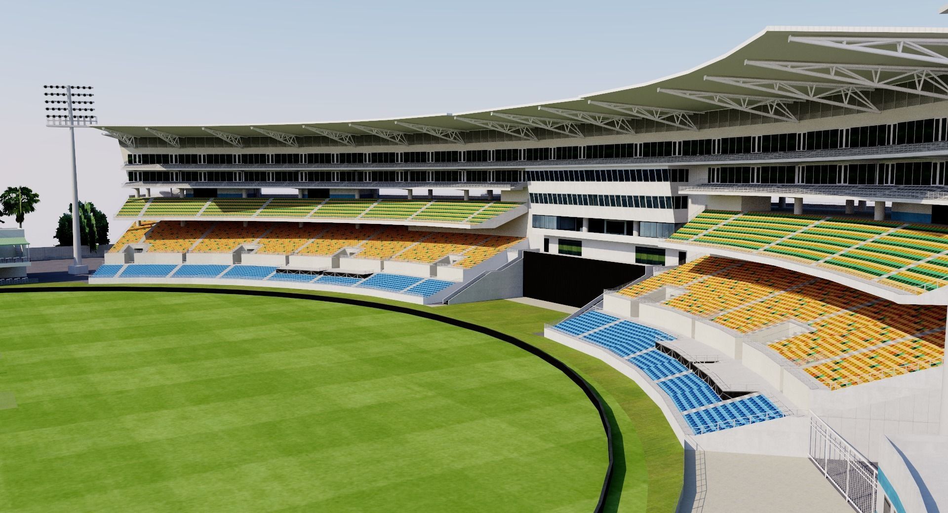 Sabina Park - Kingston Jamaica 3D model_1