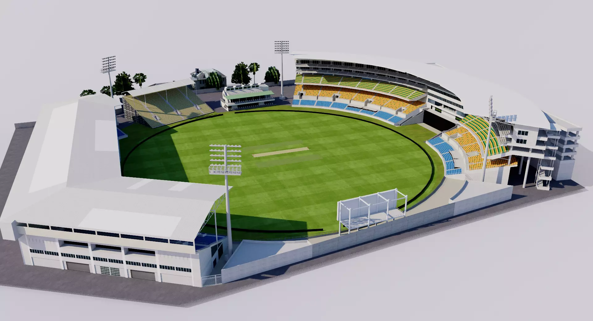 Sabina Park - Kingston Jamaica 3D model_0