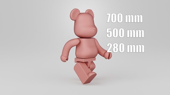 Bearbrick Pack 3D Model Collection