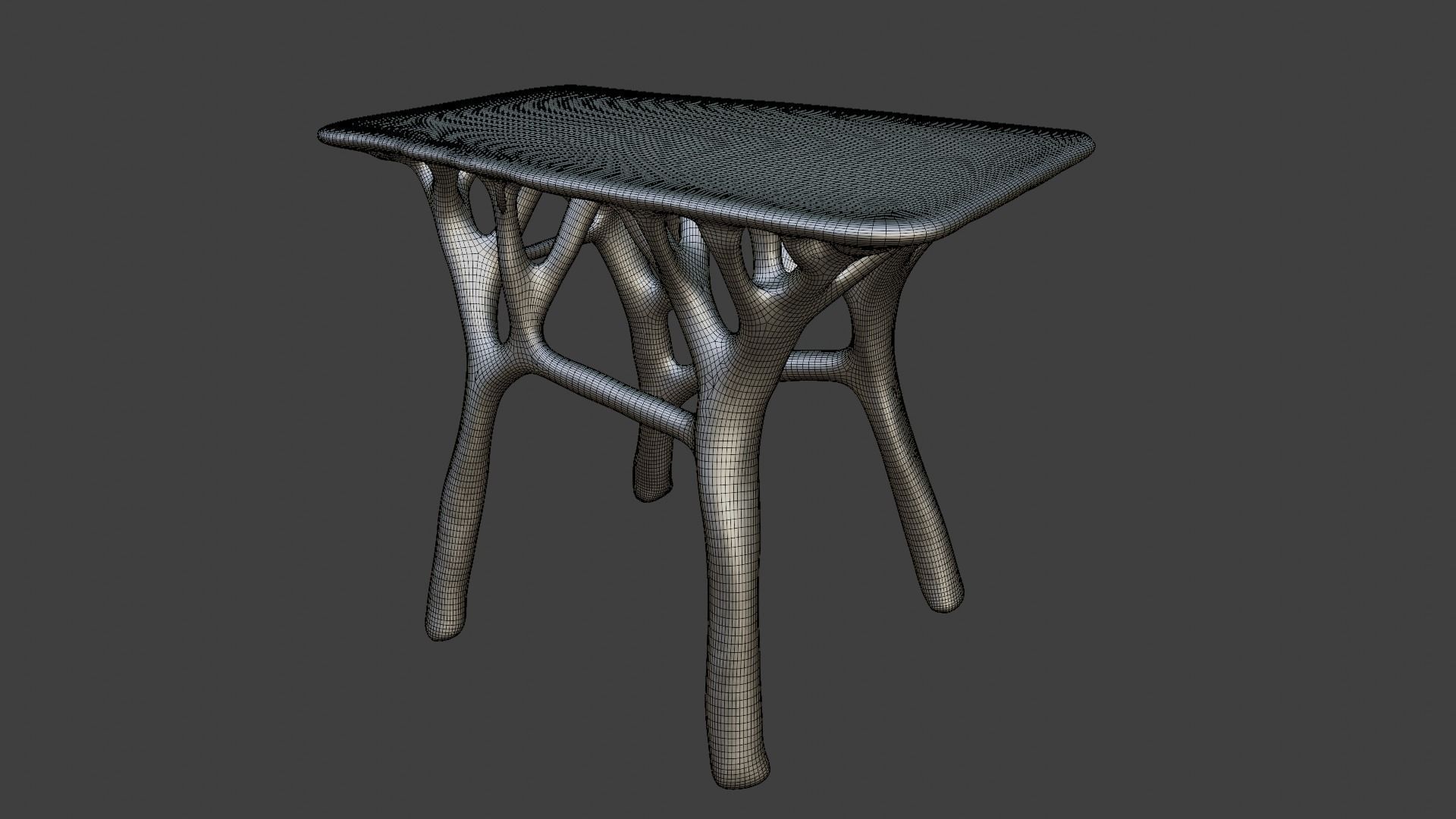Organic table 3D print model_5