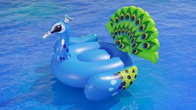 Joyin inflatable peacock pool float 3D model