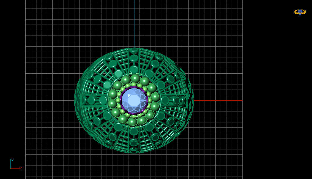 Rings electronic ring on computer screen 3D print model_27