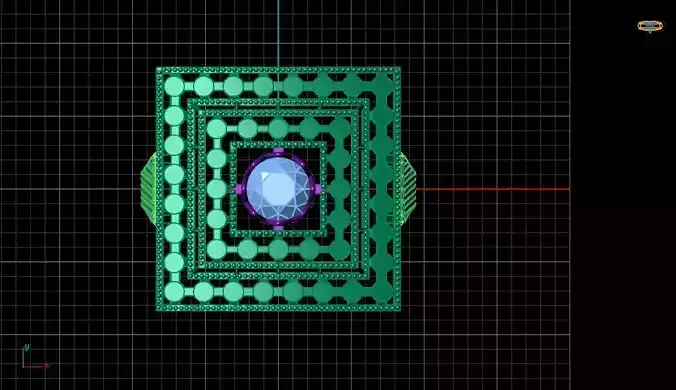 Rings electronic ring on computer screen