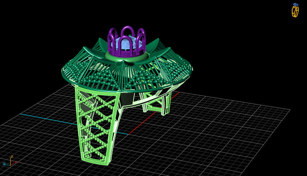 Rings electronic ring on computer screen 3D print model_26
