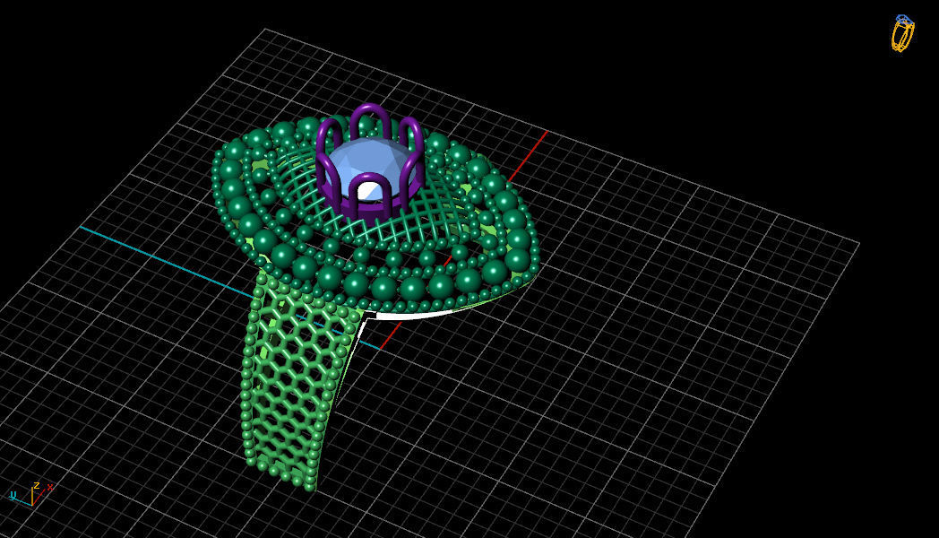 Rings electronic ring on computer screen 3D print model_21