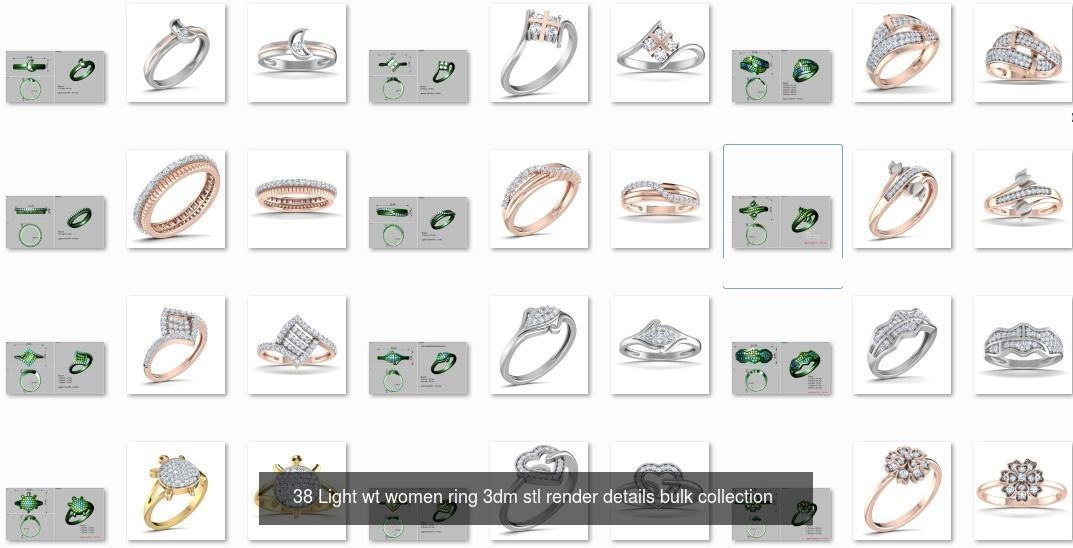 500 Light wt ring 3D Model Collection_6