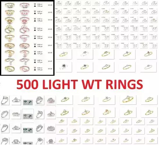 500 Light wt ring  3D Model Collection