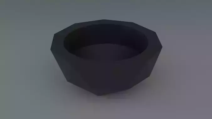 Ornamental flowerpot cylinder cut 