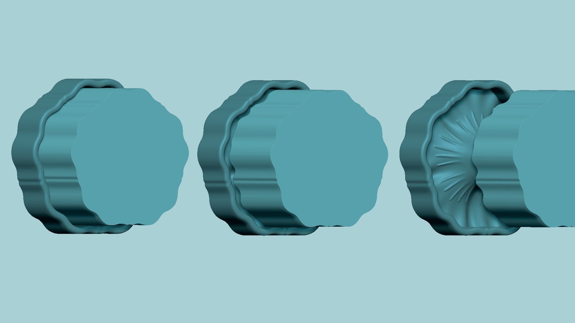 Gloxinia Flower - Molding Arrangement EVA Foam Craft 3D print model_13