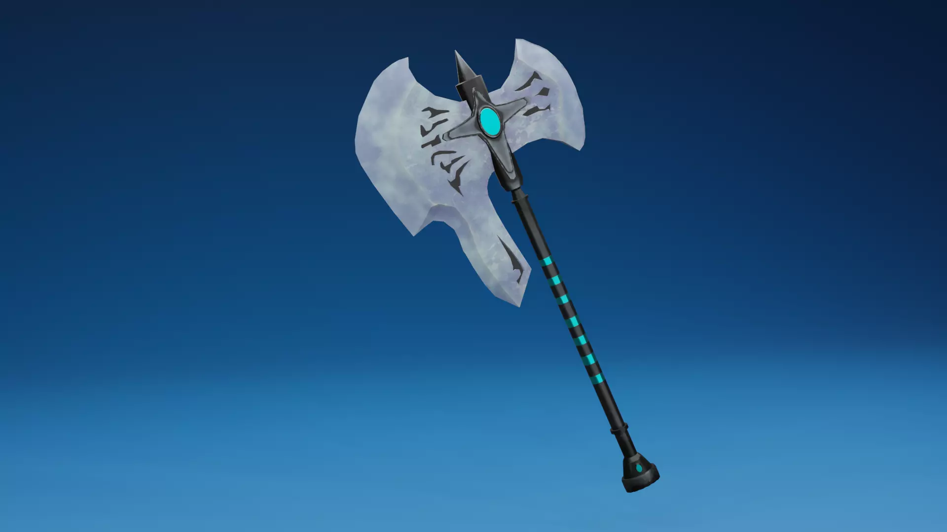 Diamond Axe PBR Low-Poly Game READY Low-poly 3D model_0