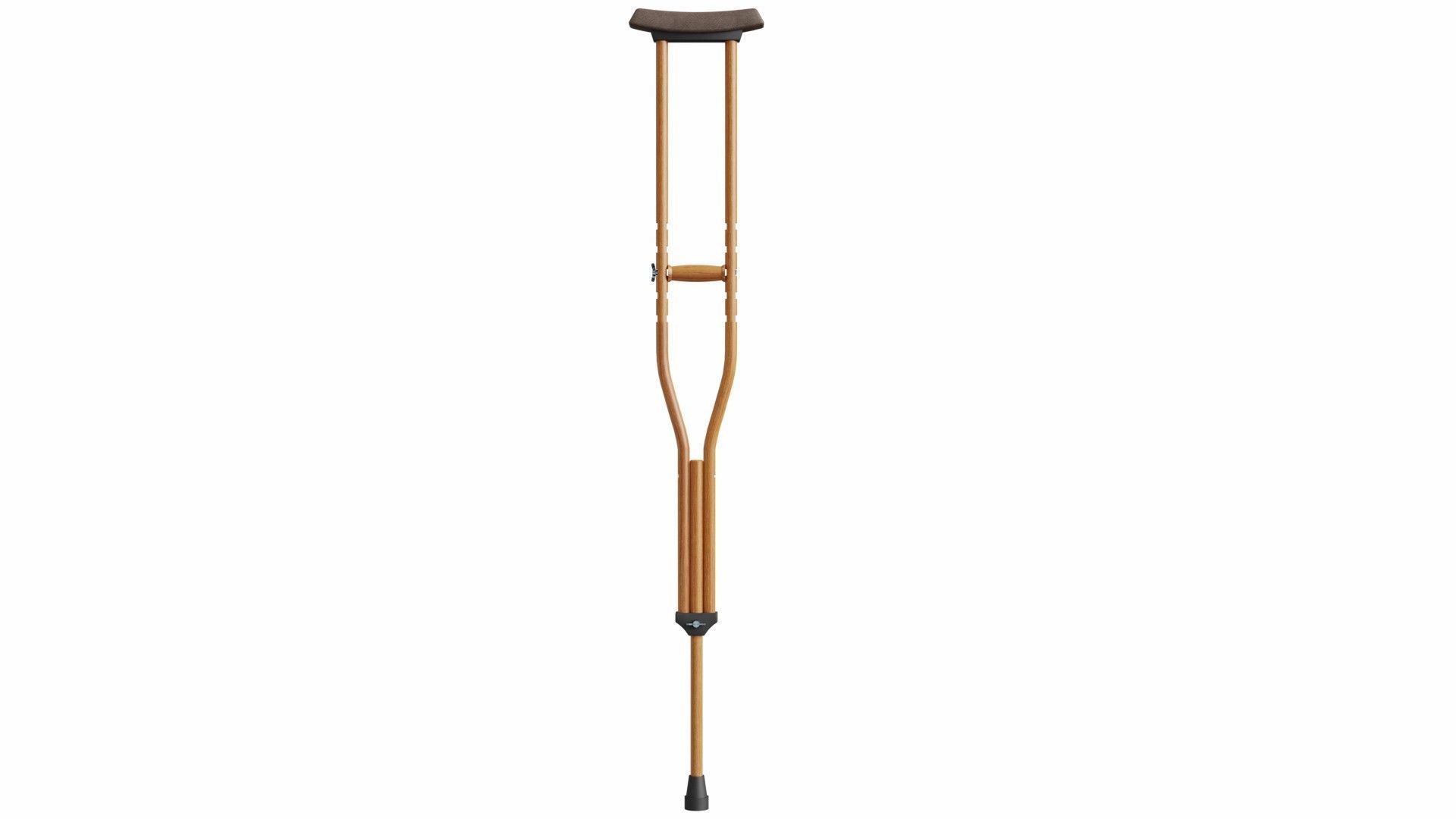 Crutch crutches 3D model_1