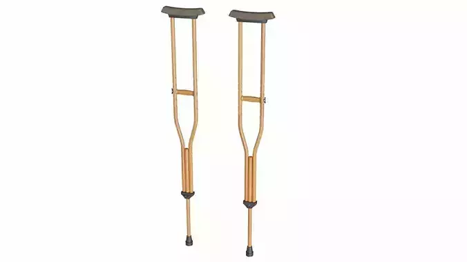 Crutch crutches 3D model
