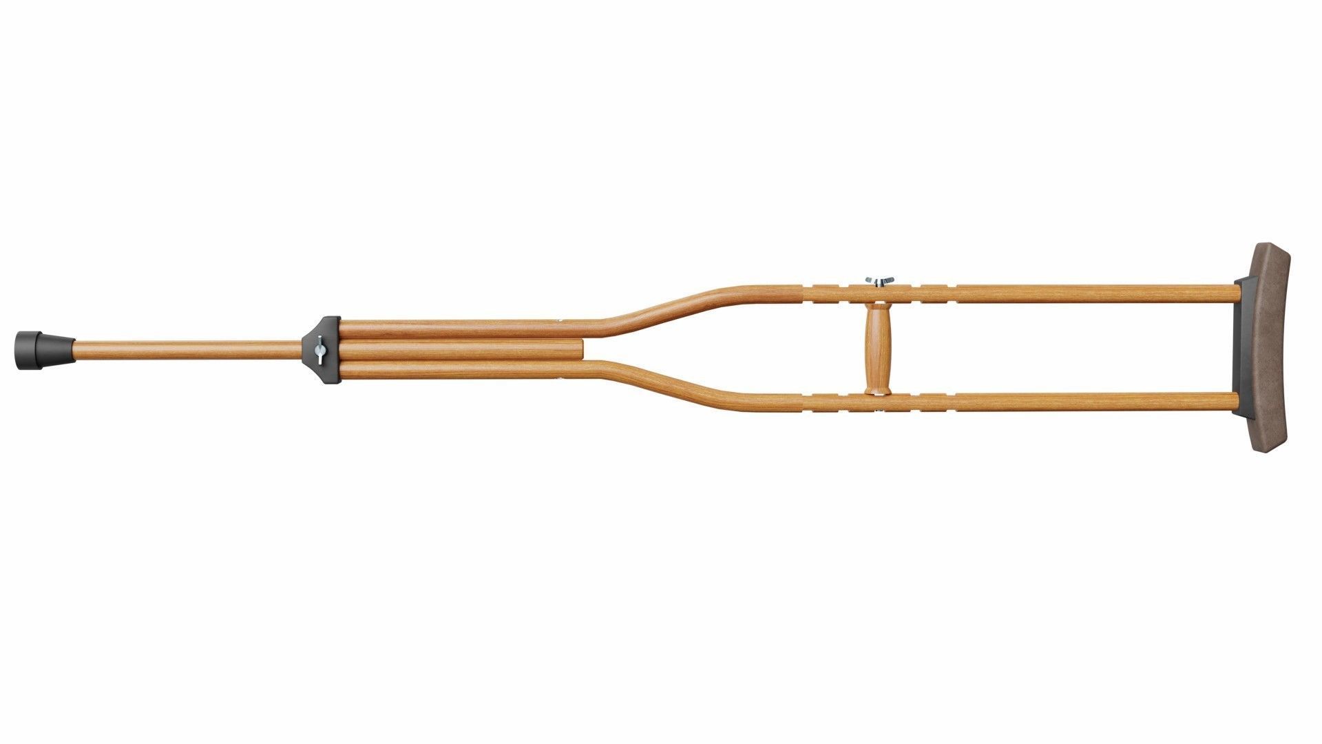 Crutch crutches 3D model_2