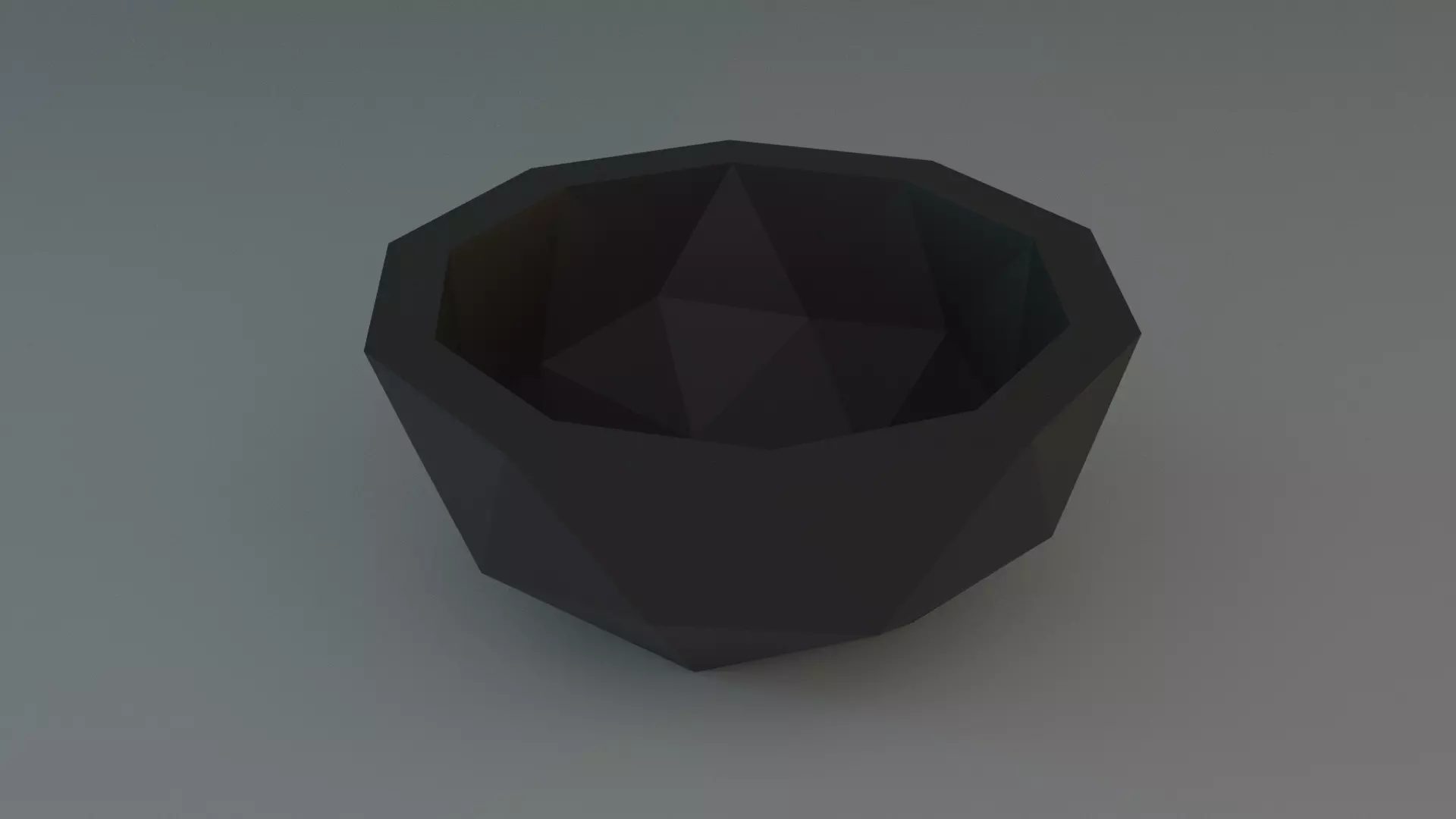 Ornamental flowerpot ico sphere cut 3D print model_0