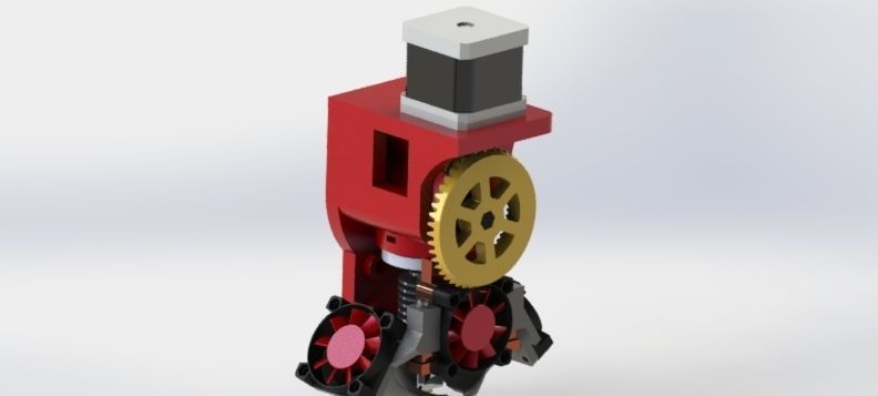 CST  EXTRUDER WITH BEVEL GEAR 3D print model_13