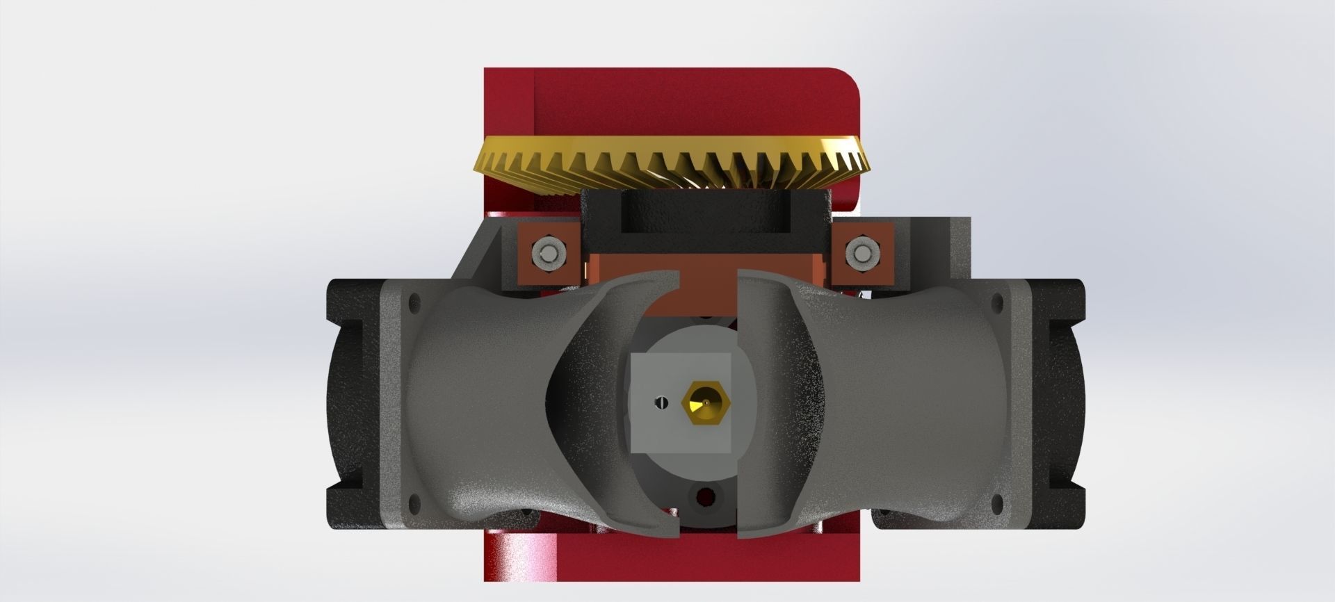 CST  EXTRUDER WITH BEVEL GEAR 3D print model_14