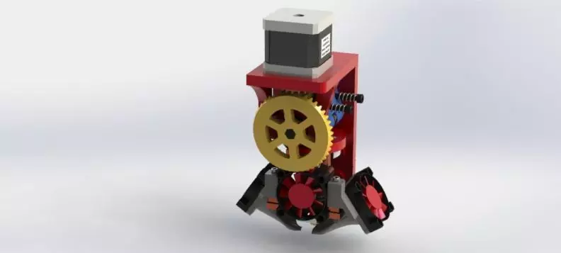 CST  EXTRUDER WITH BEVEL GEAR 3D print model_0