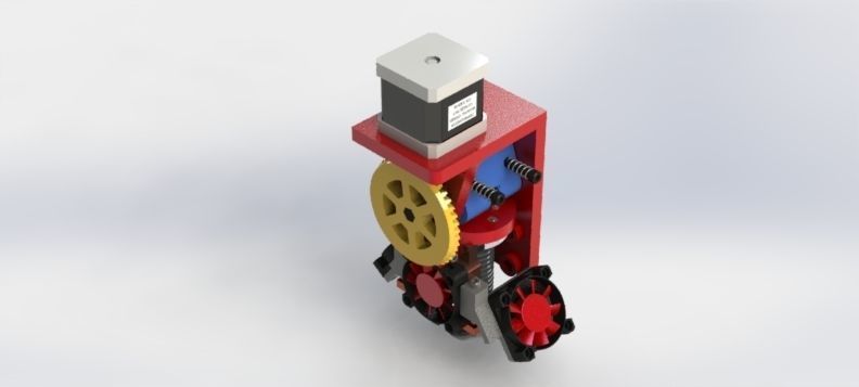 CST  EXTRUDER WITH BEVEL GEAR 3D print model_1