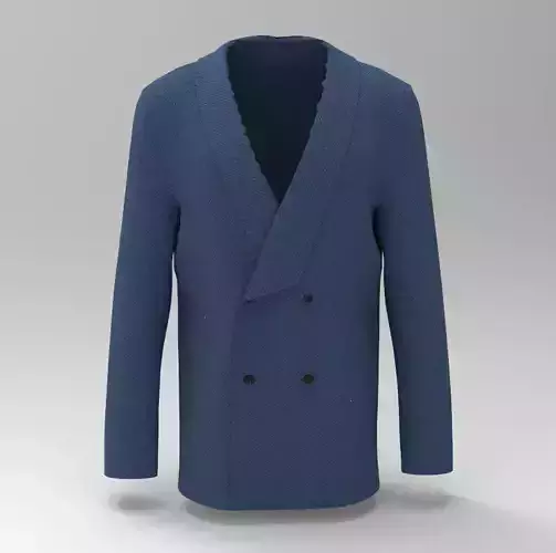 Men Suit - Double Button 3D model