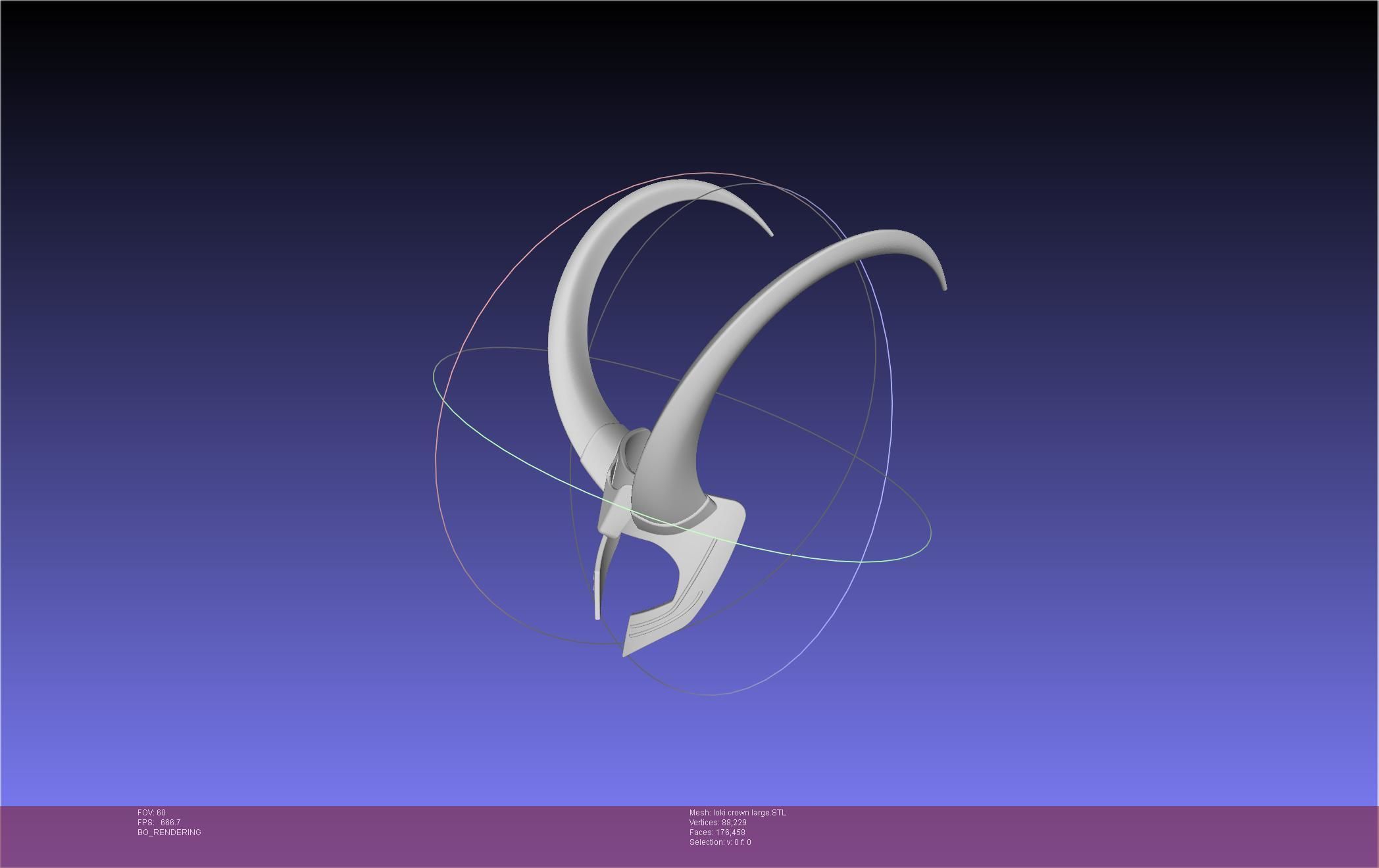 Marvel Loki Crown Large 3D print model_16