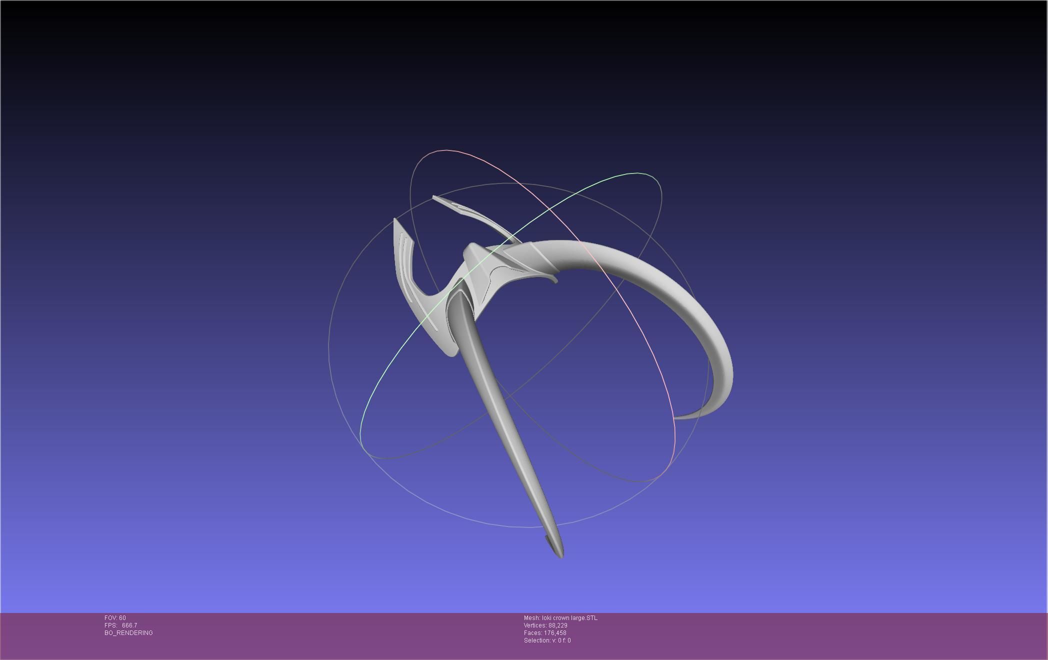 Marvel Loki Crown Large 3D print model_30