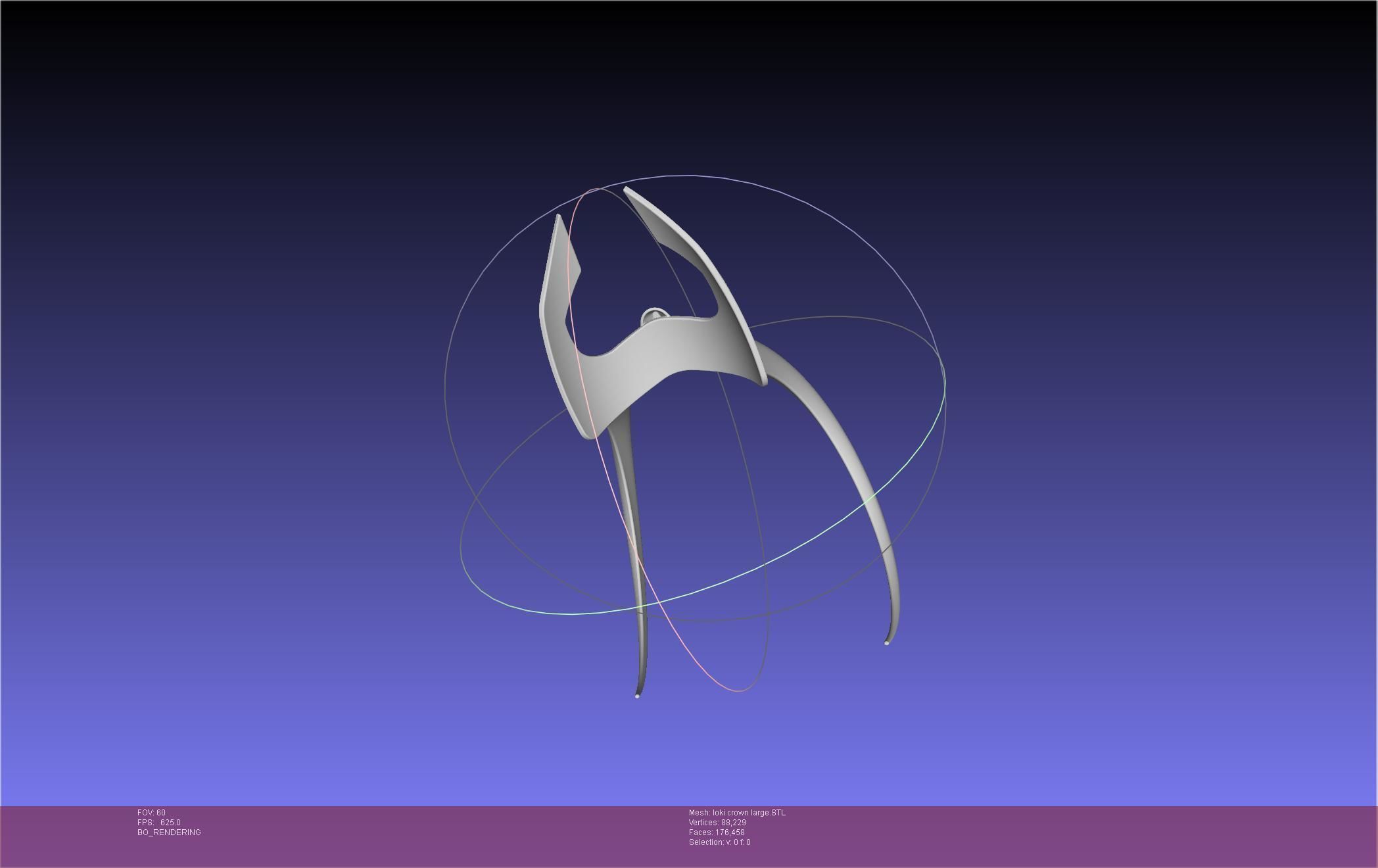 Marvel Loki Crown Large 3D print model_27