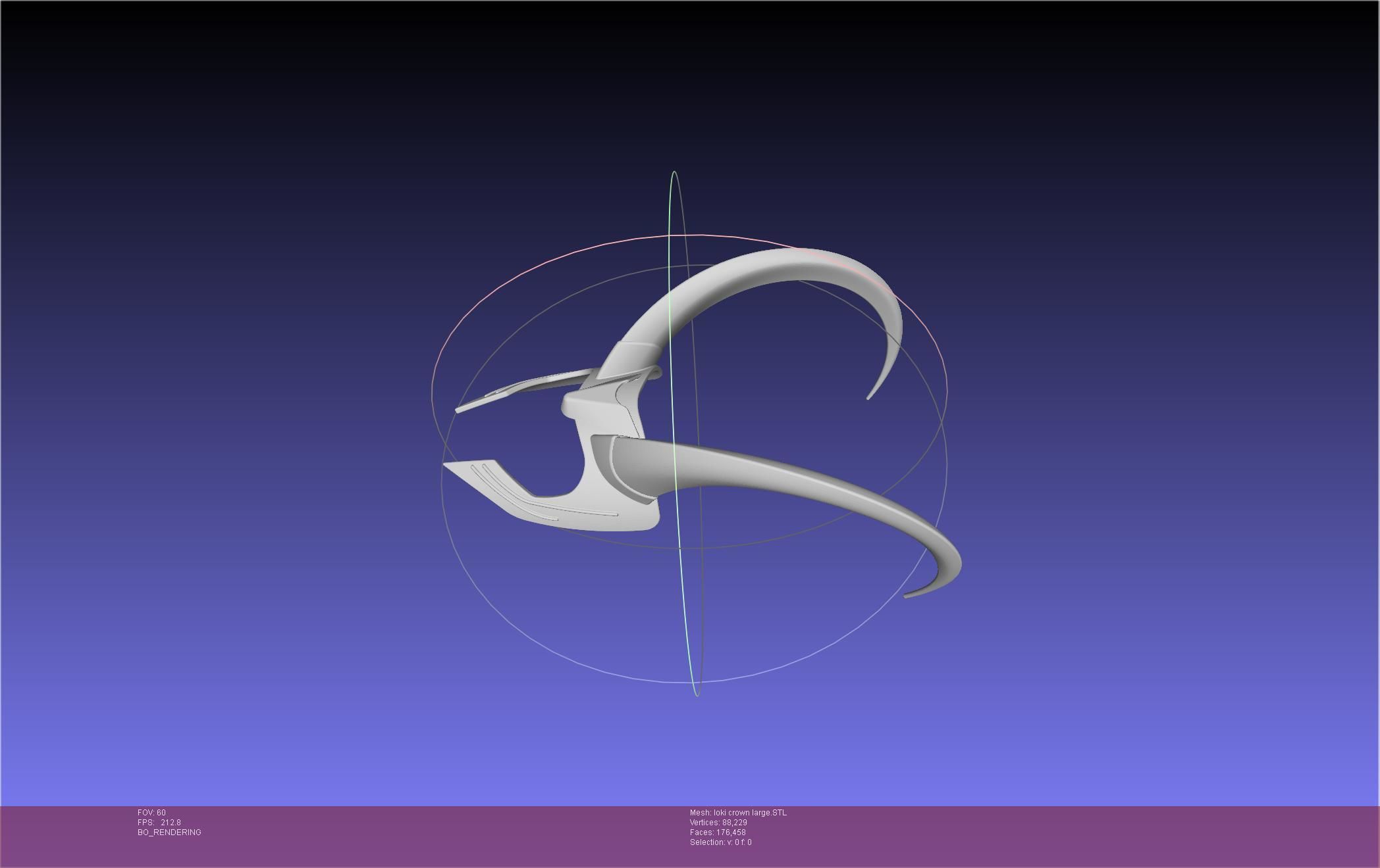 Marvel Loki Crown Large 3D print model_6