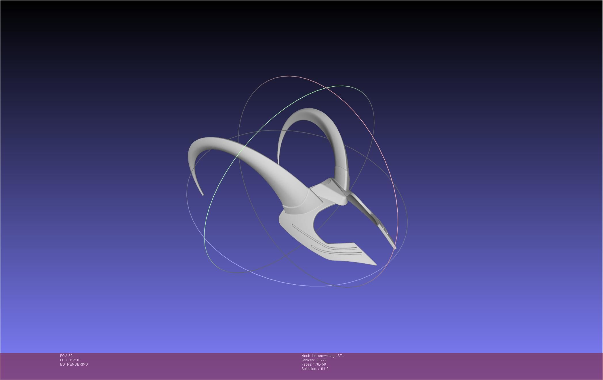 Marvel Loki Crown Large 3D print model_3