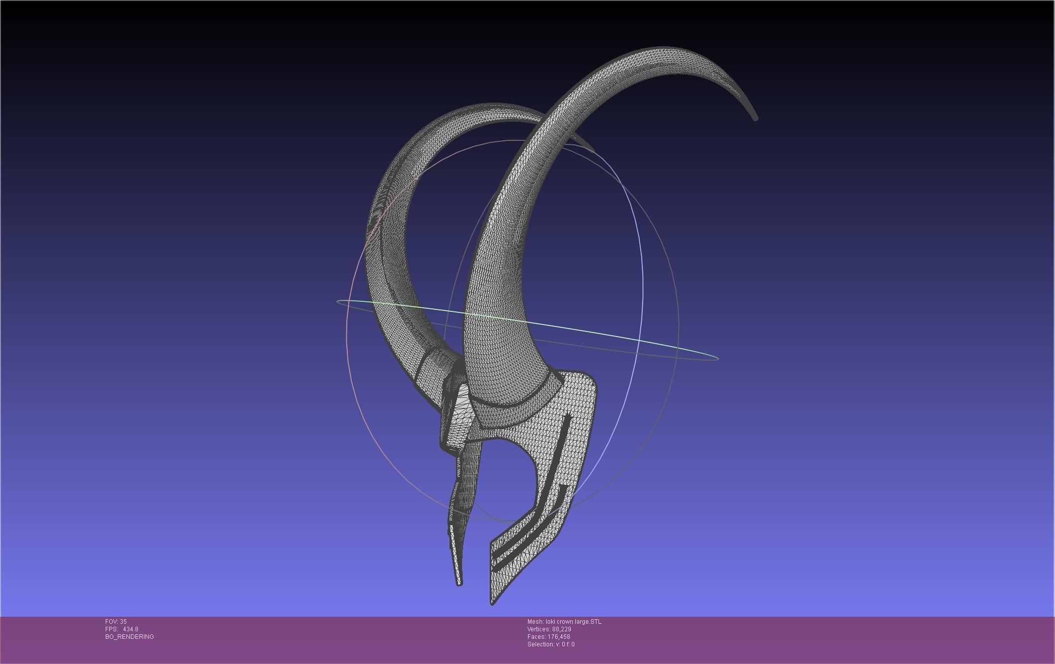 Marvel Loki Crown Large 3D print model_49