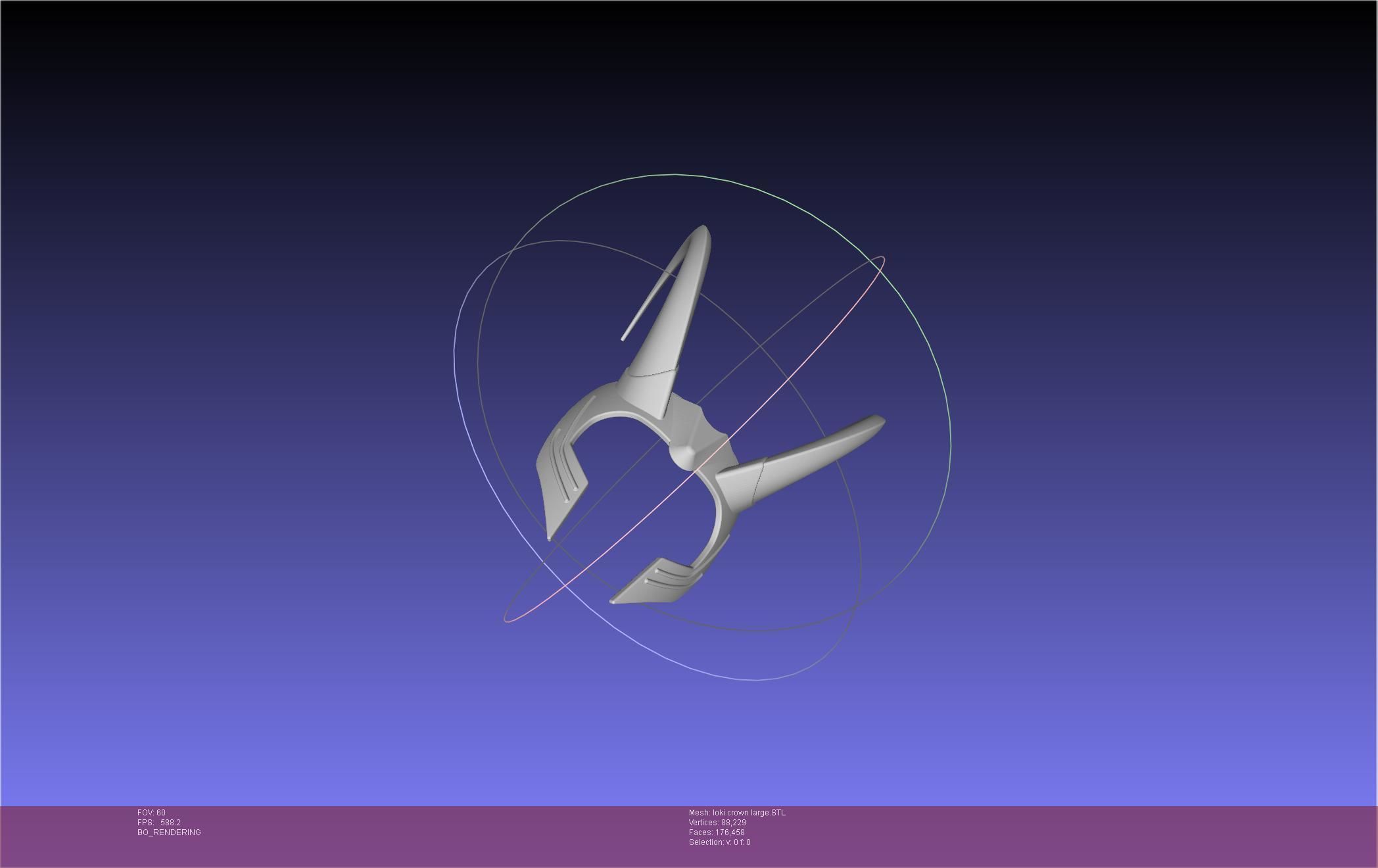 Marvel Loki Crown Large 3D print model_35