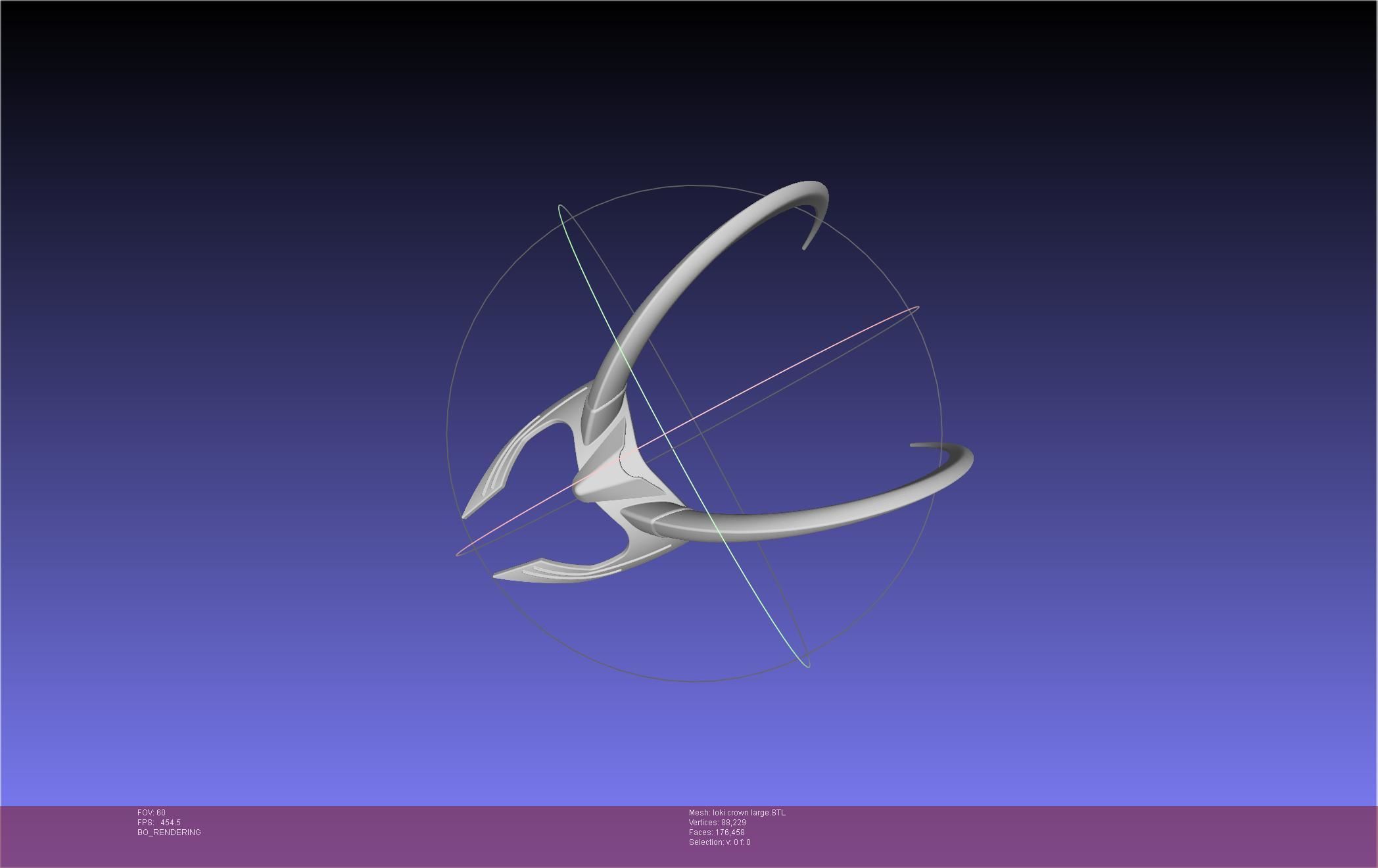 Marvel Loki Crown Large 3D print model_7