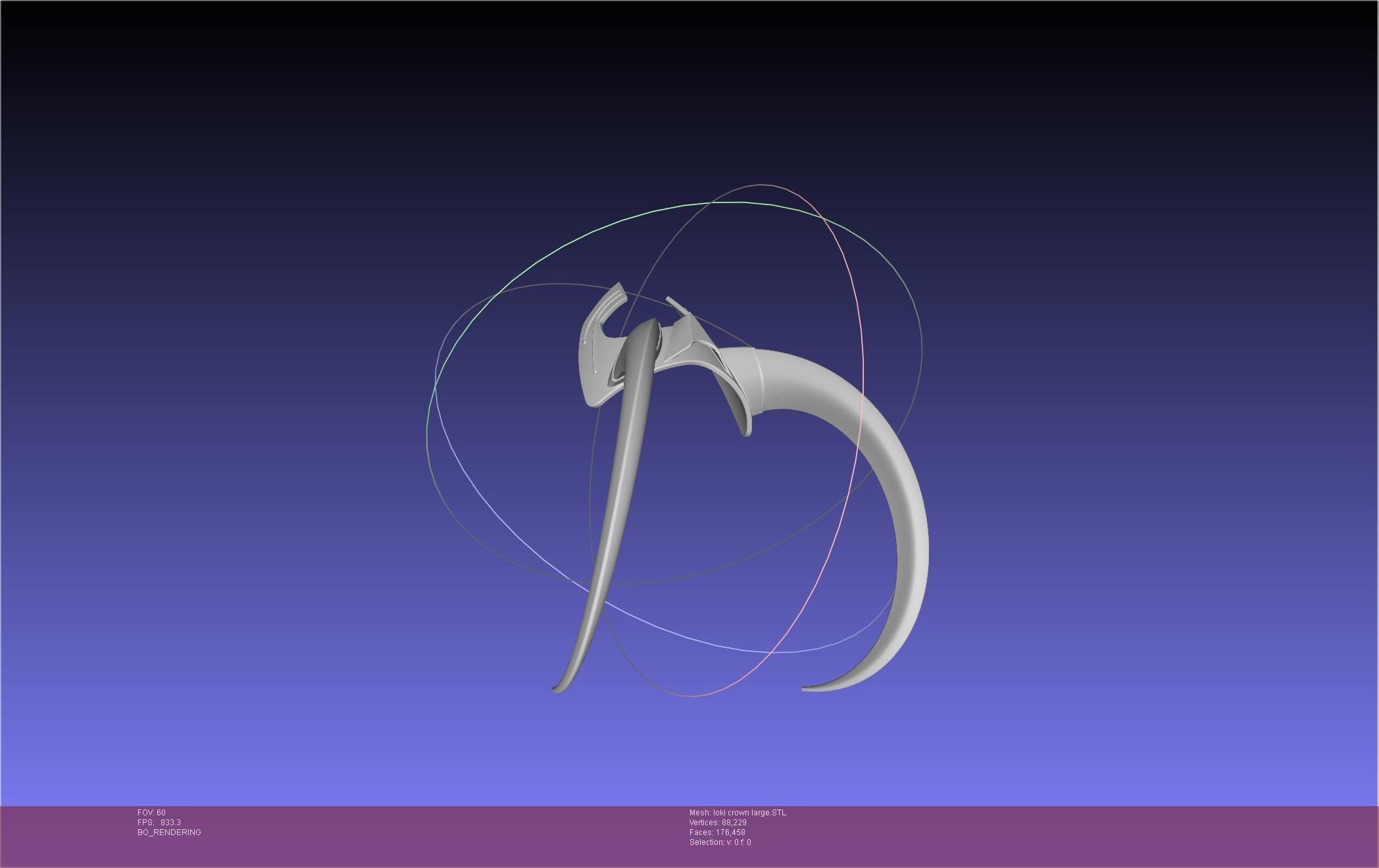 Marvel Loki Crown Large 3D print model_5