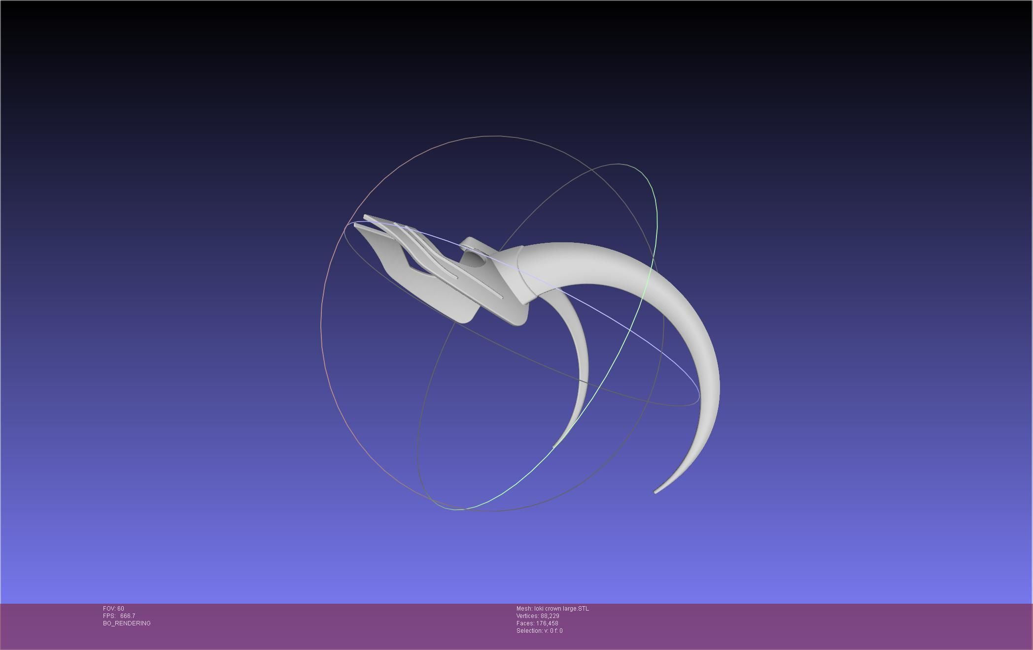 Marvel Loki Crown Large 3D print model_26