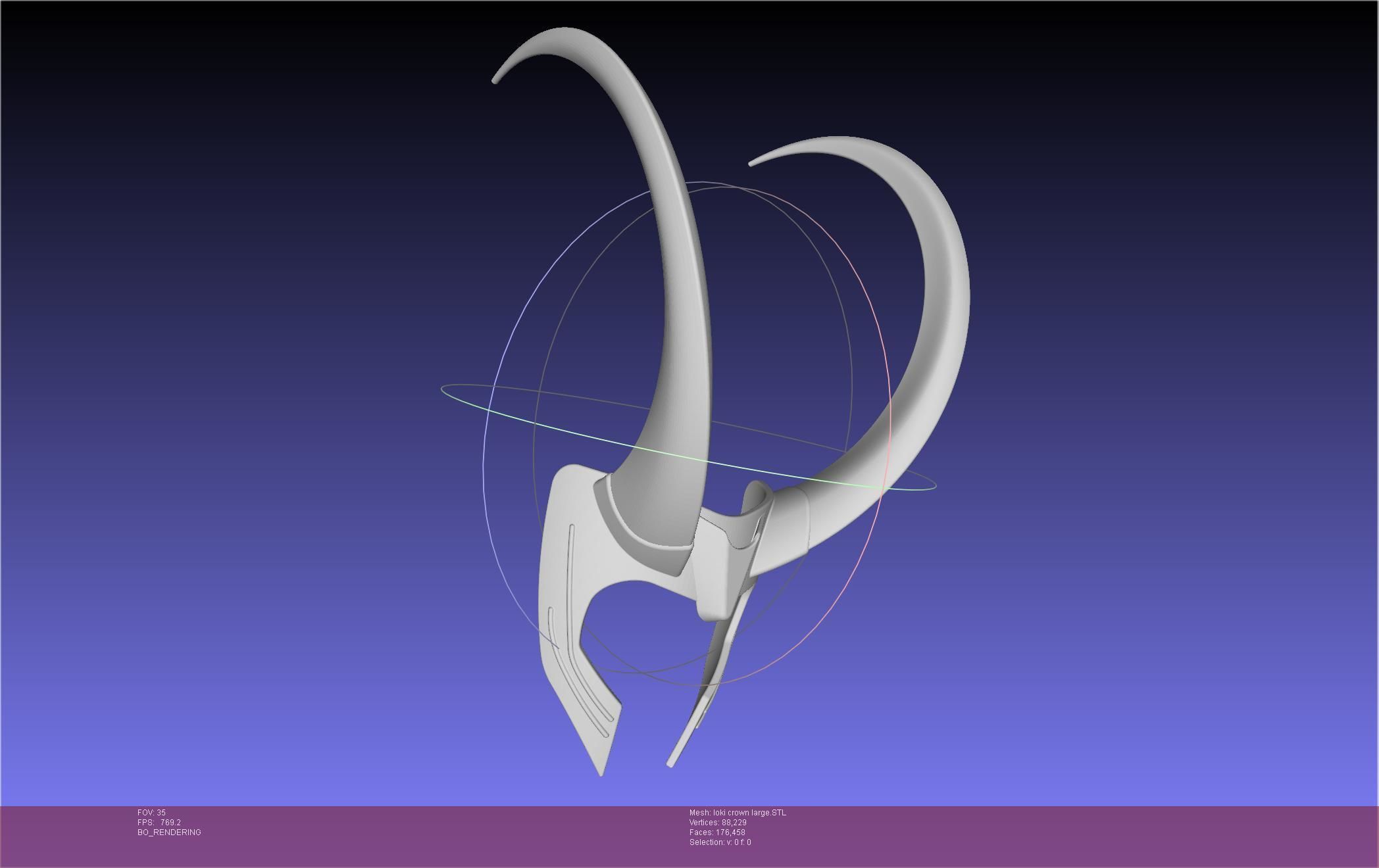 Marvel Loki Crown Large 3D print model_64