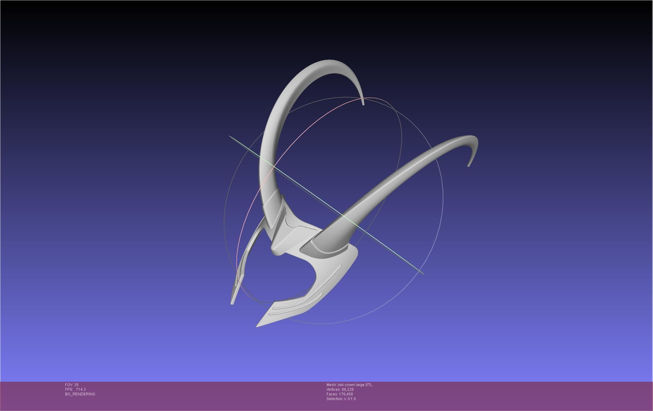 Marvel Loki Crown Large 3D print model_66