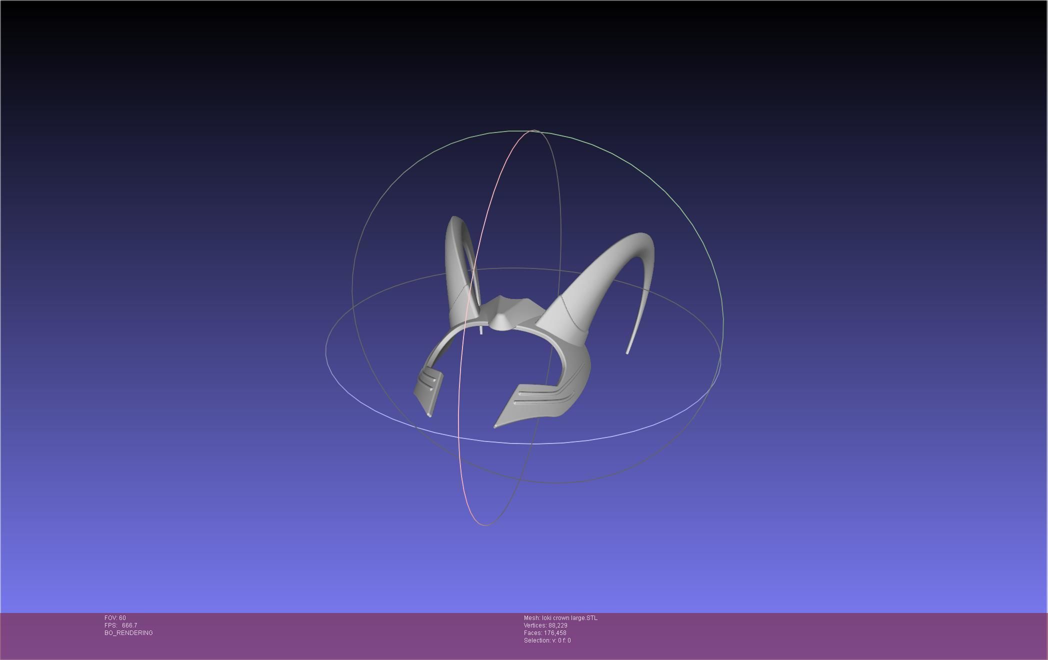 Marvel Loki Crown Large 3D print model_31